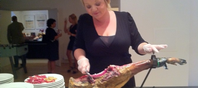 Whole Iberico ham with tapas Whole Iberico ham with tapas