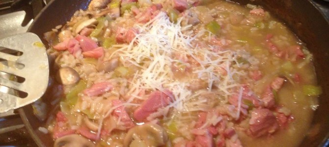 Ham, Leek & Mushroom Risotto Ham, Leek & Mushroom Risotto