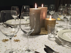 Candlelit Christmas Table