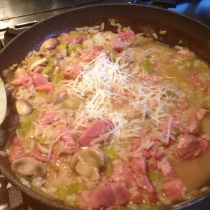 Ham, Leek & Mushroom Risotto - Home Cooking by Elizabeth - Caterers in ...